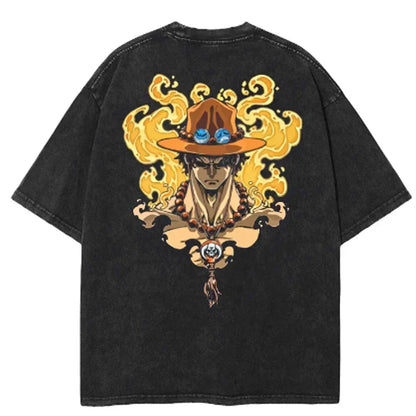 Camiseta Unissex Oversized Estilo Harajuku – Estampa One Piece