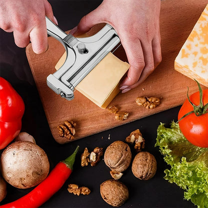 Fatiador de Queijo e Manteiga com Espessura Ajustável – Utensílio de Cozinha Multiuso