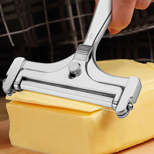 Fatiador de Queijo e Manteiga com Espessura Ajustável – Utensílio de Cozinha Multiuso