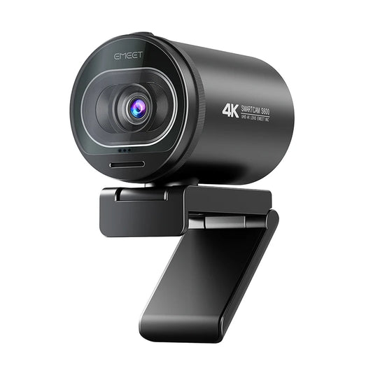 Webcam EMEET S600 – 4K UHD, 60FPS, Autofocus, Microfones com Redução de Ruído