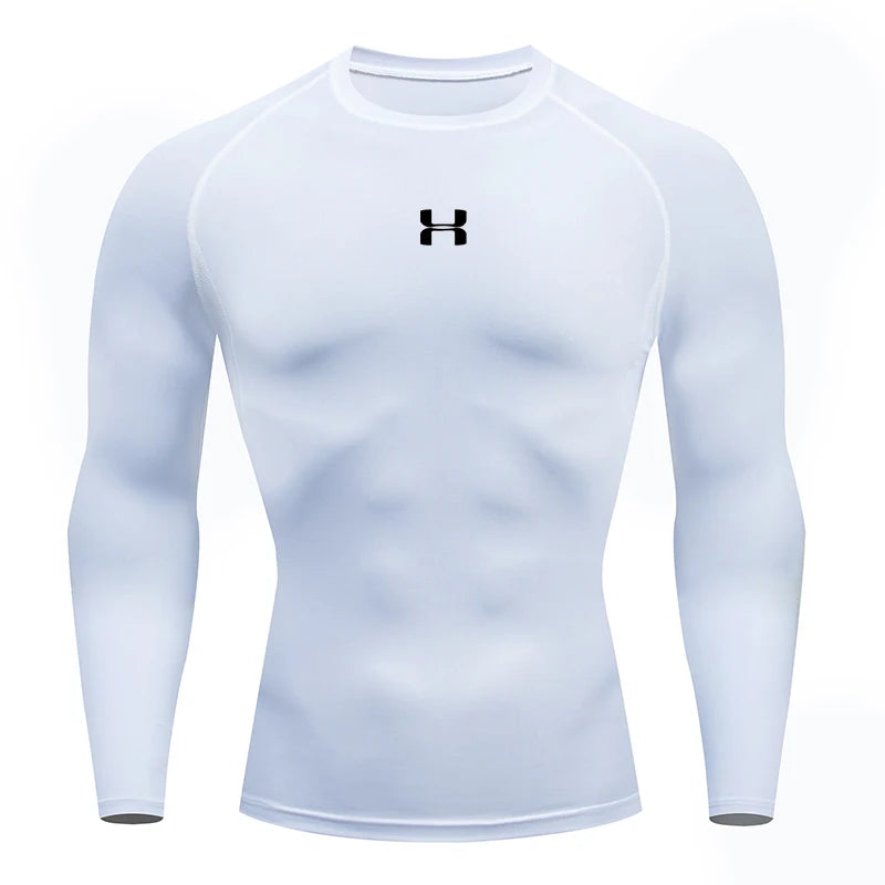 Camiseta de Compressão Masculina Manga Longa – Esportiva, Fitness