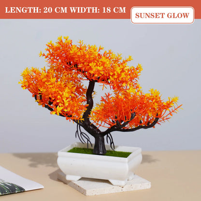 Planta Artificial Bonsai em Vaso – Decoração para Mesa, Casa, Escritório