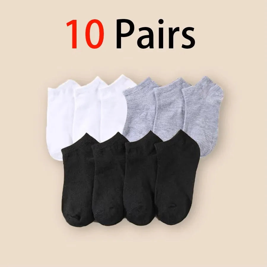 Meias Masculinas Cano Baixo Antiodor – Pacote com 10/20/30/40/50 Pares