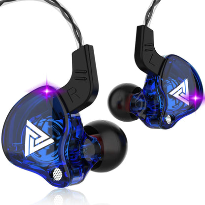 QKZ AK6 – Fone In-Ear Profissional com 6 Drivers Dinâmicos, Áudio Hi-Fi, Graves Poderosos e Microfone Integrado
