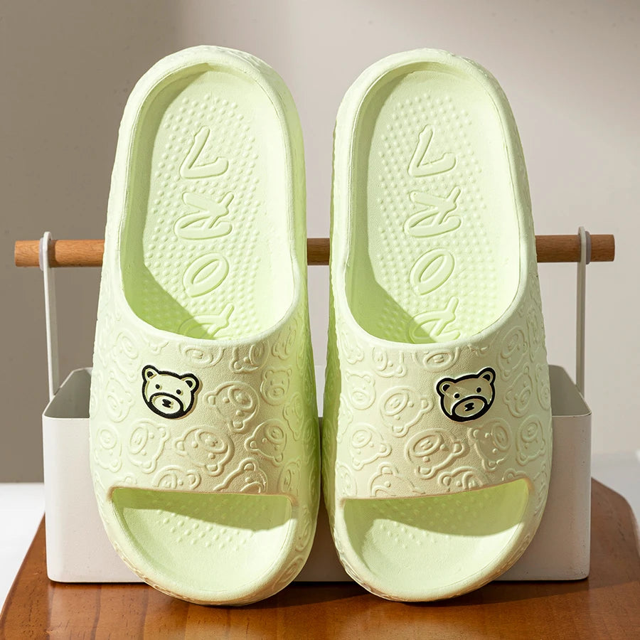Chinelo Feminino ASIFN Estampa de Ursinho – EVA Confortável, Antiderrapante