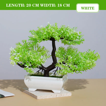 Planta Artificial Bonsai em Vaso – Decoração para Mesa, Casa, Escritório