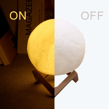 Luminária Lua LED Decorativa – Luz Noturna Atmosférica