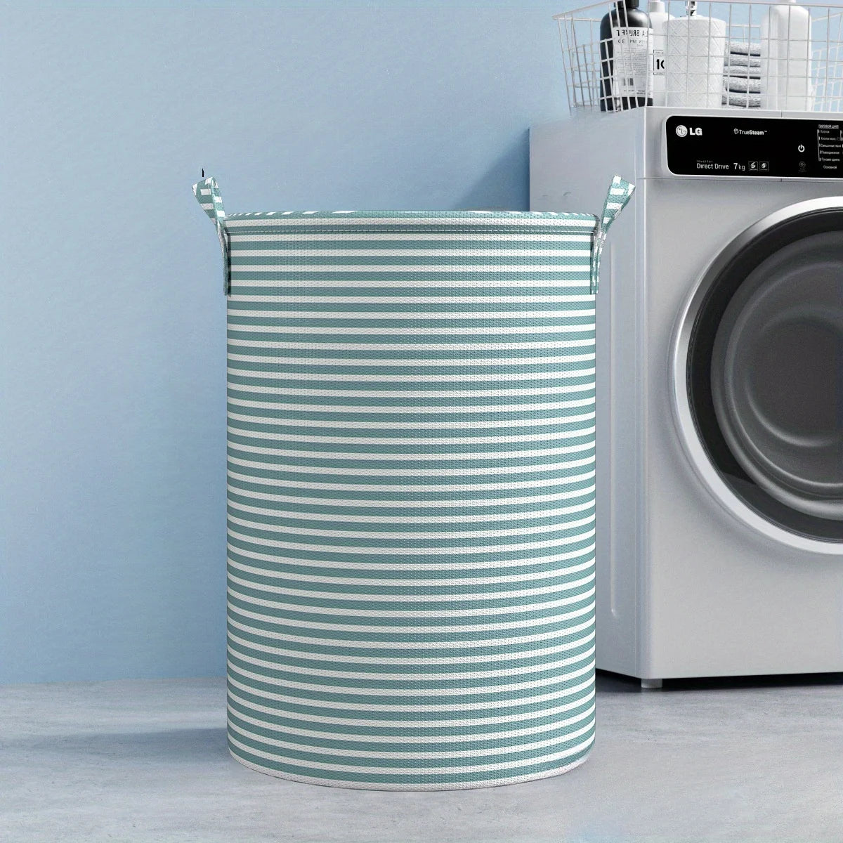 Cesto de Roupa Dobrável Minimalista com Alças – Organizador Multiuso