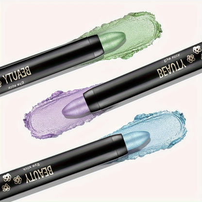 Delineador Colorido Glitter 16 Cores – Efeito Perolado, À Prova d’Água