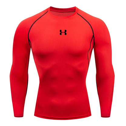Camiseta de Compressão Masculina Manga Longa – Esportiva, Fitness