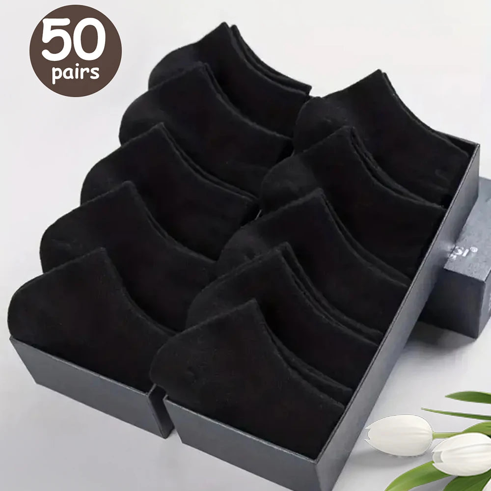 Meias Masculinas Cano Baixo Antiodor – Pacote com 10/20/30/40/50 Pares