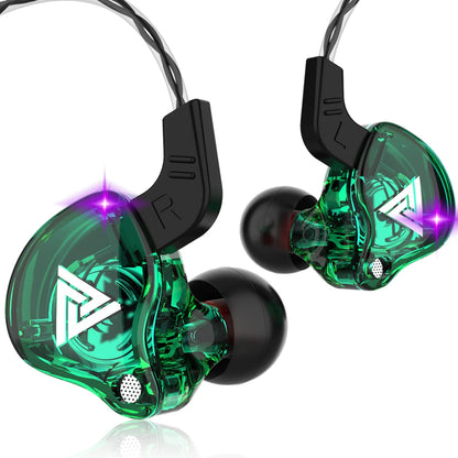 QKZ AK6 – Fone In-Ear Profissional com 6 Drivers Dinâmicos, Áudio Hi-Fi, Graves Poderosos e Microfone Integrado