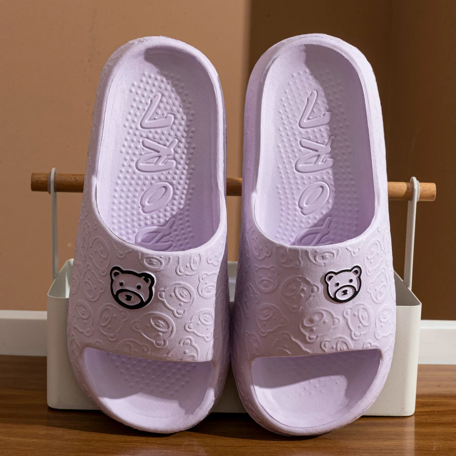 Chinelo Feminino ASIFN Estampa de Ursinho – EVA Confortável, Antiderrapante