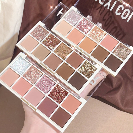 Paleta de Sombras 10 Cores Star Rejuvenation – Efeito Pérola, Matte e Cintilante