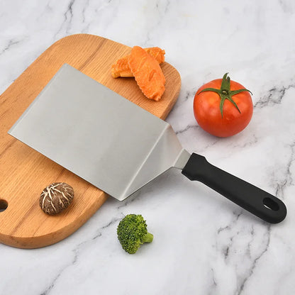 Espátula de Aço Inoxidável para Cozinha – Churrasco, Hambúrguer e Panquecas