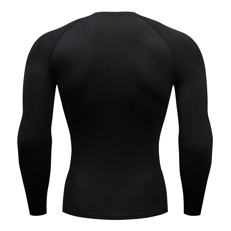 Camiseta de Compressão Masculina Manga Longa – Esportiva, Fitness
