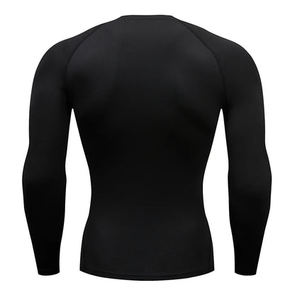 Camiseta de Compressão Masculina Manga Longa – Esportiva, Fitness