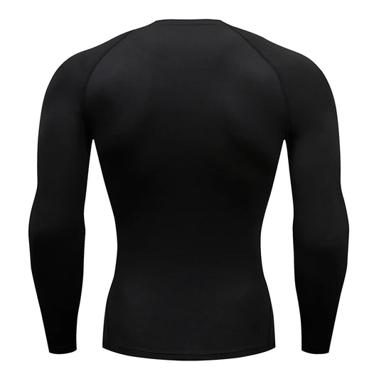 Camiseta de Compressão Masculina Manga Longa – Esportiva, Fitness