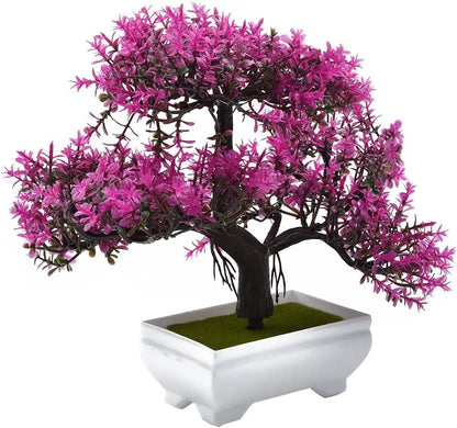 Planta Artificial Bonsai em Vaso – Decoração para Mesa, Casa, Escritório
