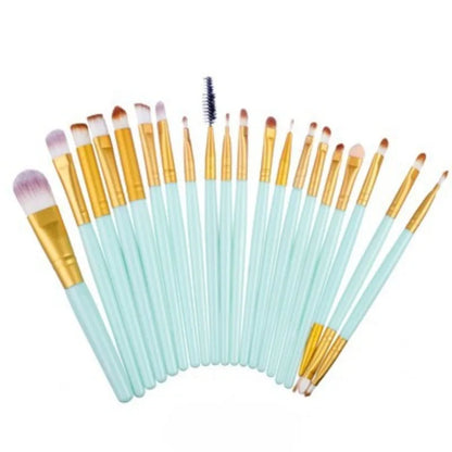 Kit 20 Pincéis para Olhos – Pincéis de Sombra e Delineador