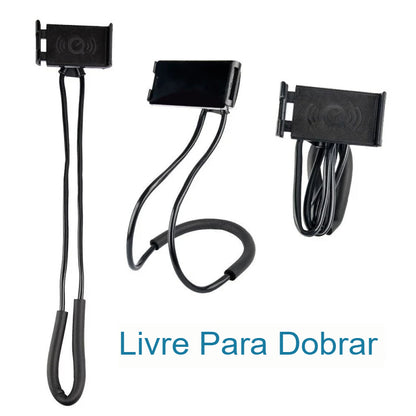 Suporte Articulado para Celular – Flexível, Ajustável e com Rotação 360°