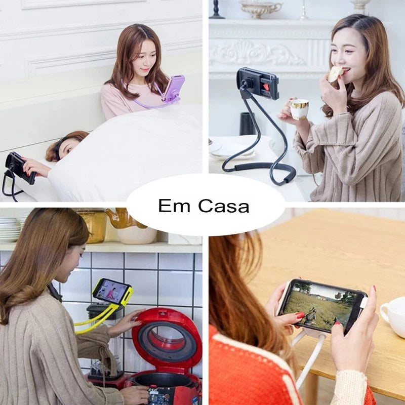 Suporte Articulado para Celular – Flexível, Ajustável e com Rotação 360°